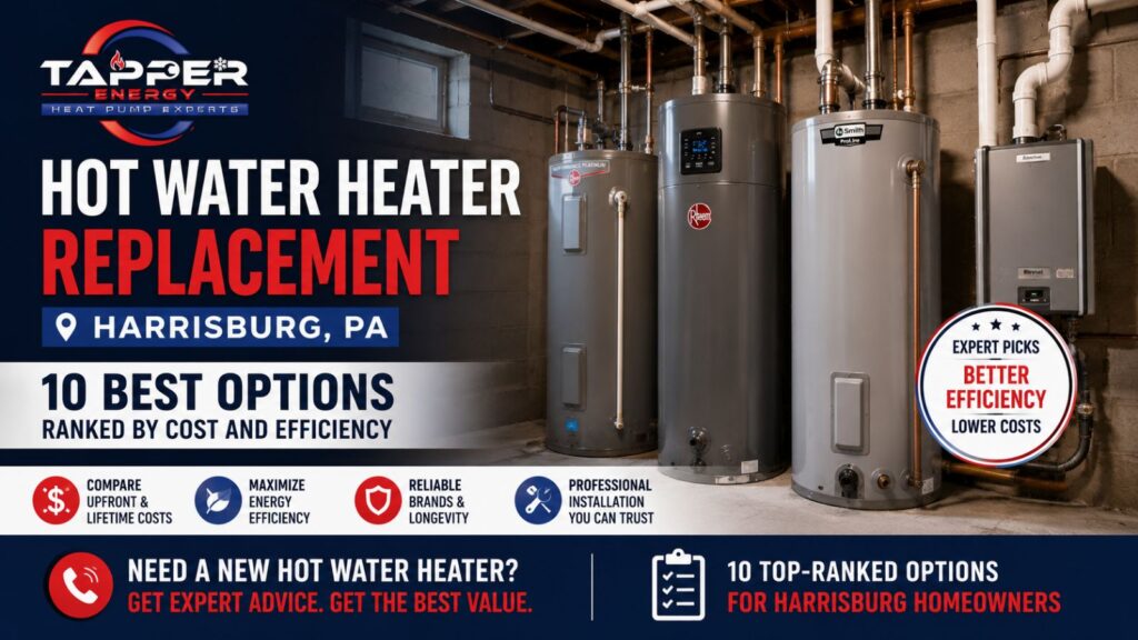Hot Water Heater Replacement Harrisburg PA: 10 Best Options Ranked by Cost and Efficiency