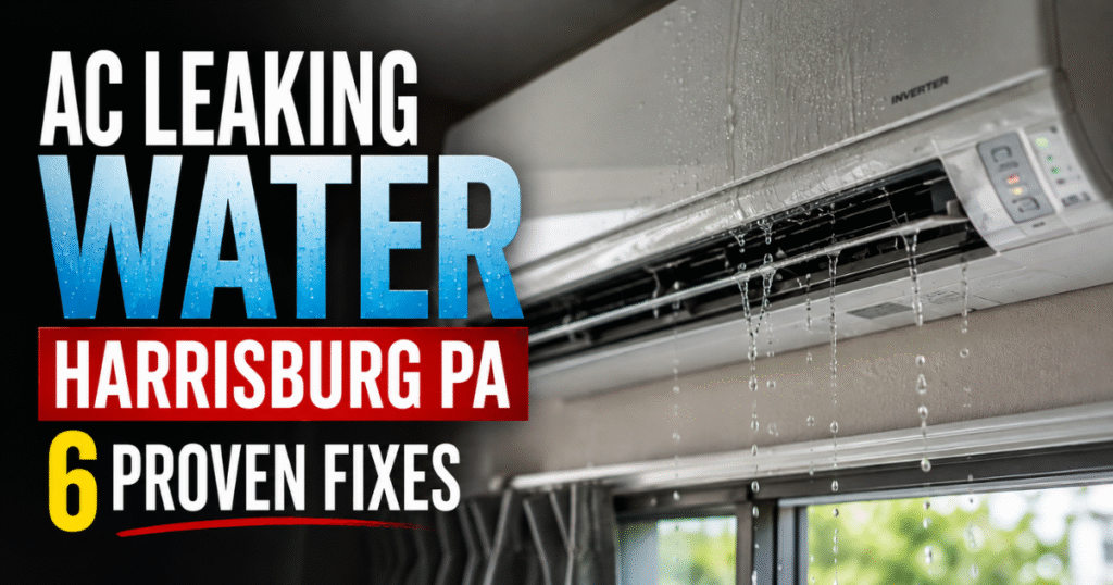 AC Leaking Water Harrisburg PA: 6 Proven Fixes Before Damage