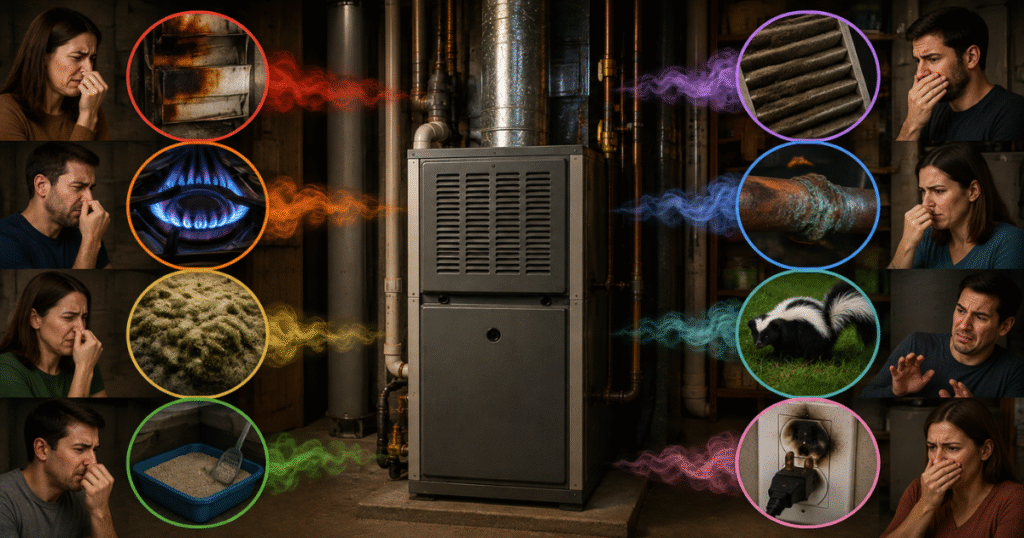 Furnace Smell Harrisburg PA: 7 Dangerous Odors Your Family Must Recognize