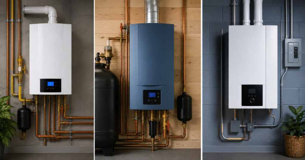 Boiler replacement cost Harrisburg PA comparison of gas, oil, and electric boiler fuel types