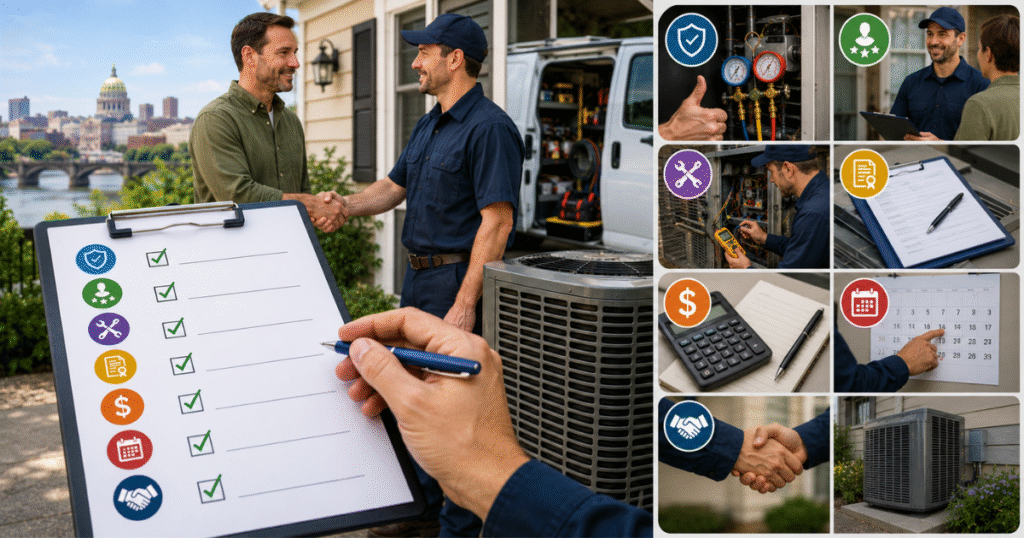 Checklist icon for the best HVAC companies Harrisburg PA vetting criteria