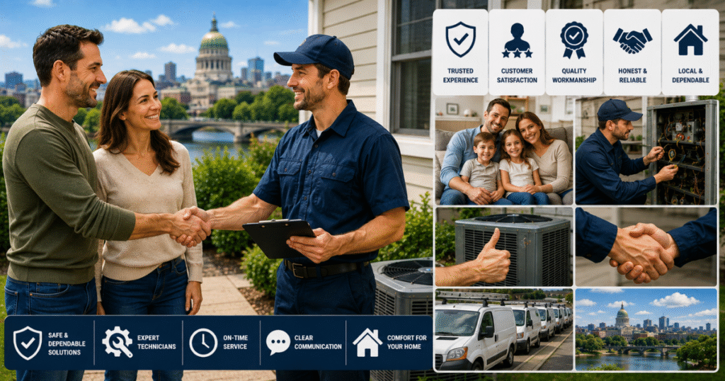 House and heart icon representing Tapper Energy, one of the best HVAC companies Harrisburg PA has to offer