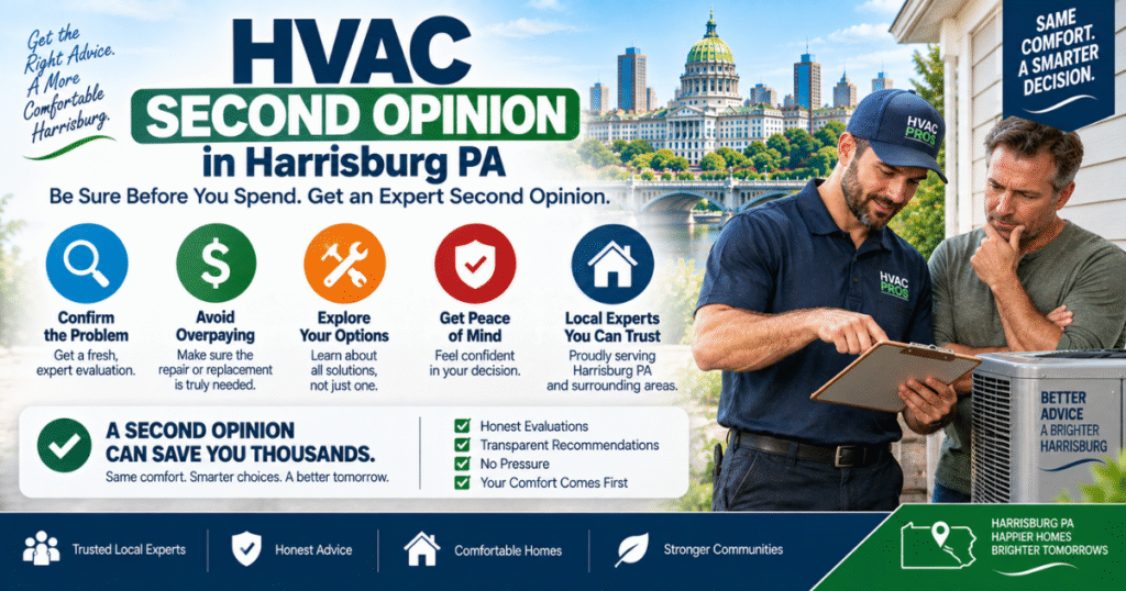 Getting an HVAC second opinion in Harrisburg PA before a costly repair