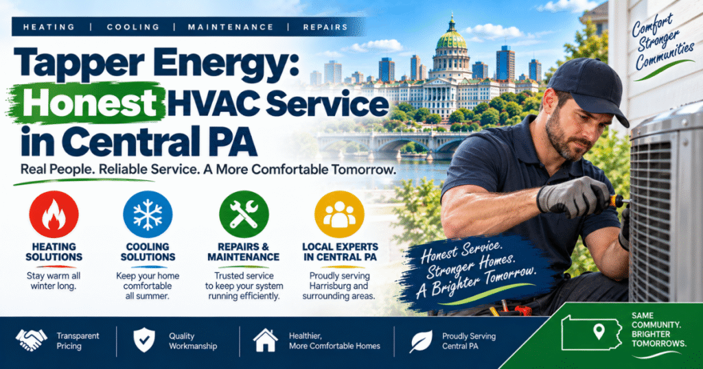 Tapper Energy family-owned HVAC team serving Central PA